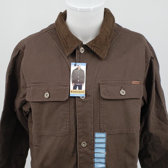 Nwt Mens Woolrich Canvas Sherpa Jacket 